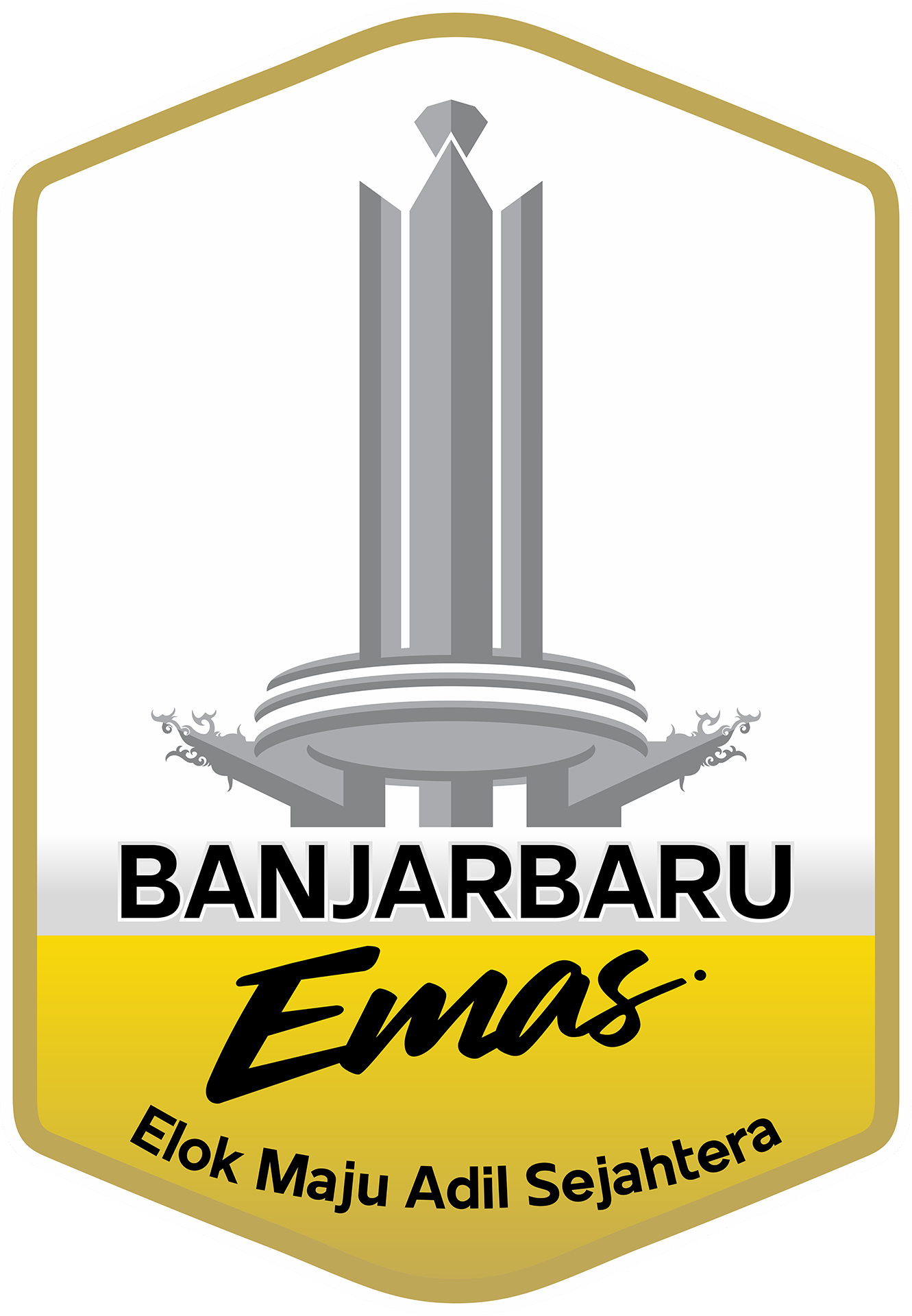 Logo Emas Pemerintah Kota Banjarbaru